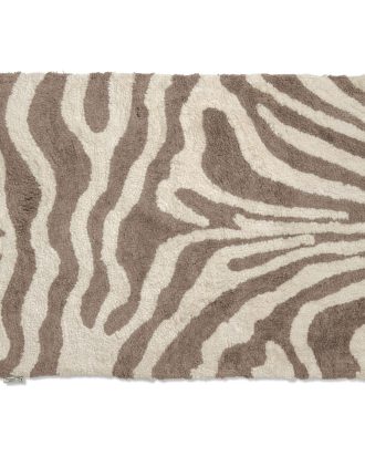 Classic Collection Zebra Badrumsmatta 60x90 Cm /beige - Badrumsmattor Bomull Vit