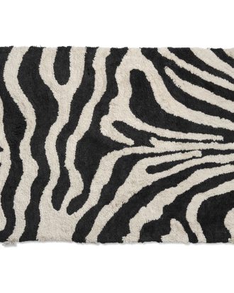 Classic Collection Zebra Badrumsmatta 60x90 Cm Svart/vit - Badrumsmattor Bomull Svartvit
