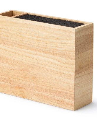 Continenta Knivblock Med Extra Fack - Knivlister & Knivblock Bambu