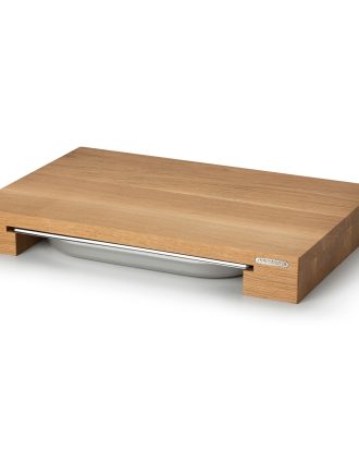 Continenta Skärbräda Med En Bleckplåt 39x27x6 Cm - Skärbrädor Ek Trä