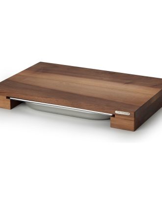 Continenta Skärbräda Med En Bleckplåt 39x27x6 Cm - Skärbrädor Valnöt