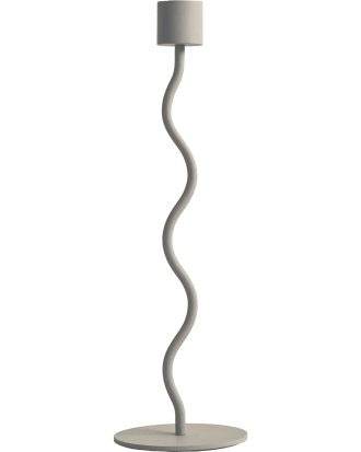 Cooee Design Curved Ljushållare 26 Cm - Ljusstakar Rostfritt Stål Sand