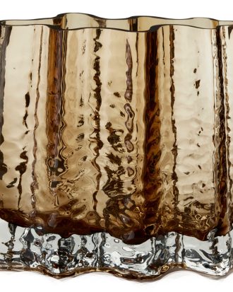 Cooee Design Gry Wide Vas H19 Cm - Vaser Munblåst Glas Konjak
