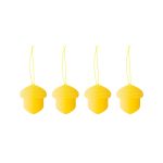 Cooee Design Juldekorationer pläterat 4-pack Acorn - Juldekorationer Rostfritt Stål Mässing