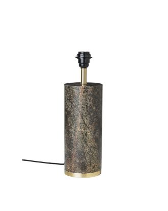 Cozy Living Ella Lampfot Marmor Med Mässing Forest Green - Lampfötter Järn Skogsgrön