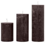 Cozy Living Rustic Blockljus Mocha S 10 Cm - Ljus Paraffin Mocka