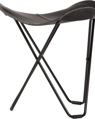 Cuero Flying Goose Pampa Pall Black/black - Fotpallar Stål Svart