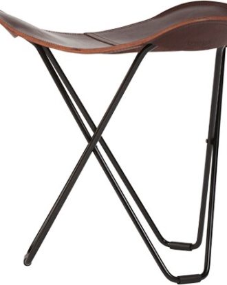 Cuero Flying Goose Pampa Pall Chocolate/black - Fotpallar Stål Choklad