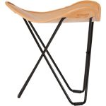 Cuero Flying Goose Pampa Pall /black - Fotpallar Stål Crude Nature