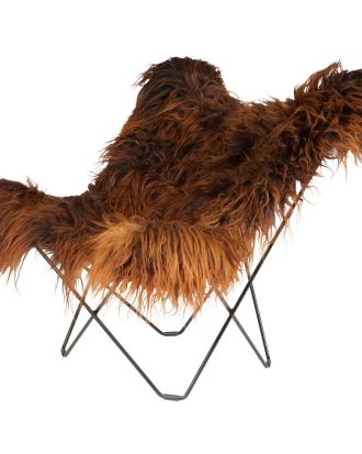Cuero Iceland Mariposa Butterfly Chair /black - Fåtöljer Stål Wild Brown