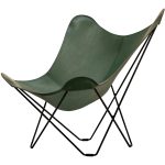 Cuero Pampa Mariposa Butterfly Chair Grass Green/black - Fåtöljer Stål Gräsgrön