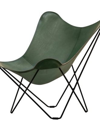 Cuero Pampa Mariposa Butterfly Chair Grass Green/black - Fåtöljer Stål Gräsgrön