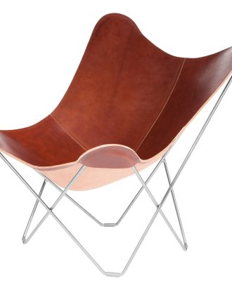 Cuero Pampa Mariposa Butterfly Chair Crude Oak/chrome - Fåtöljer Stål Naturlig Ek