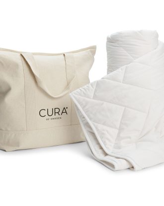 Cura Of Sweden Pearl 7 Kg Tyngdtäcke 150x210 Cm - Kuddar & Täcken Bomull Vit