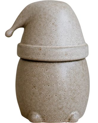 Dbkd Eating Santa Juldekoration Large - Juldekorationer Keramik Beige