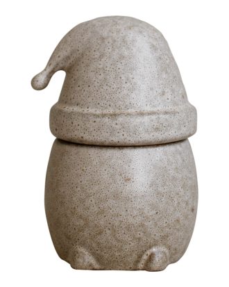 Dbkd Eating Santa Juldekoration Small - Juldekorationer Keramik Beige