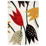 Loupelou röd - handknuten matta