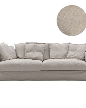 Decotique Le Grand Air Klädsel 3-sits - Möbelklädsel Linne Future Grey