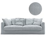 Decotique Le Grand Air Klädsel 3-sits - Möbelklädsel Linne Nordic Sky