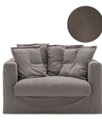 Decotique Le Grand Air Loveseat Klädsel - Möbelklädsel Linne Smokey Granite