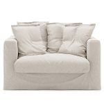 Decotique Le Grand Air Loveseat Linen Fåtölj - Fåtöljer Linne Creamy White