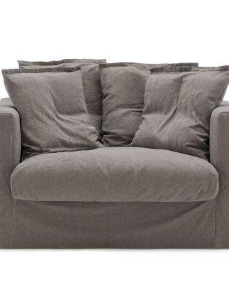 Decotique Le Grand Air Loveseat Fåtölj - Fåtöljer Linne Smokey Granite