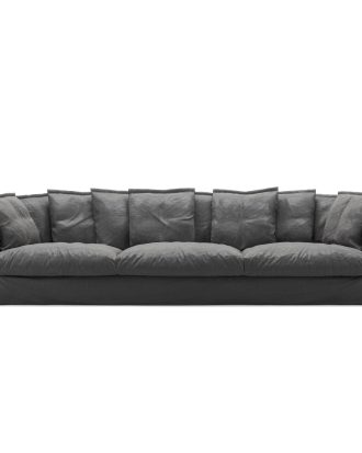 Decotique Le Grand Air 5-sitssoffa - 4-sitssoffor + Linne Carbon Dust