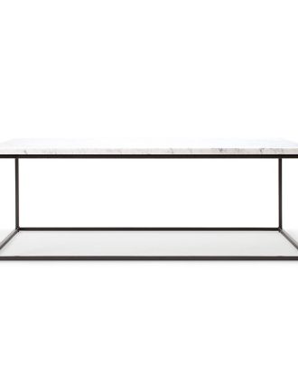 Decotique Marvelous Air bord 120x60 Cm Carrara/ - Soffbord Marmor Svart