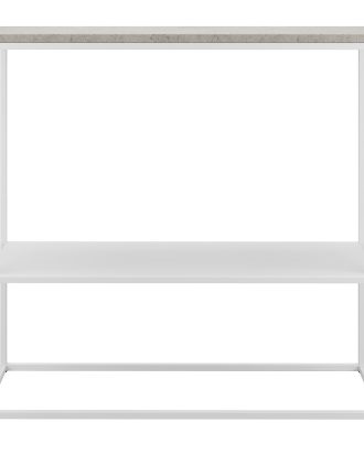 Decotique Marvelous Sideboard 90x80 Cm Jurasten / - Sidobord & Avlastningsbord Pulverlackerad Metall Vit