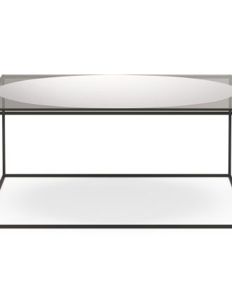 Decotique Observe Soffbord 89x89 Cm Rökfärgat / Infälld Spegel - Soffbord Glas Mirror