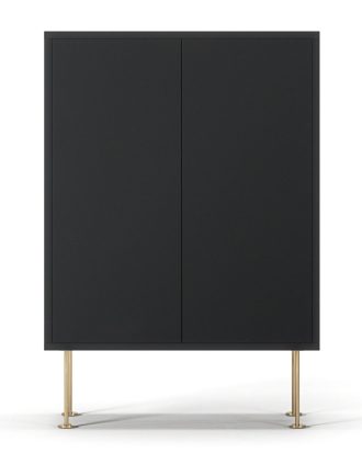 Decotique Vogue 64 Skåp / Mässing - Skåp & Vitrinskåp Målad Mdf Antracit