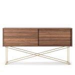 Decotique Vogue Mediabänk 136h /2w/ - TV-bänkar & Mediabänkar Mässing Valnöt