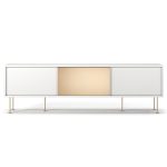 Decotique Vogue Mediabänk 180l /2w1b/ - TV-bänkar & Mediabänkar Mässing Vit