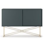 Decotique Vogue Sideboard 136h /2g/mässing - Skänkar & Sideboards Stål Grå