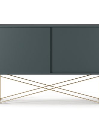 Decotique Vogue Sideboard 136h /2g/mässing - Skänkar & Sideboards Stål Grå
