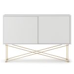 Decotique Vogue Sideboard 136h /2w/mässing - Skänkar & Sideboards Stål Vit