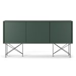 Decotique Vogue Sideboard 180h /3g/svart - Skänkar & Sideboards Stål Grön