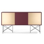 Decotique Vogue Sideboard 180h /1wr2b/svart - Skänkar & Sideboards Stål Vinröd