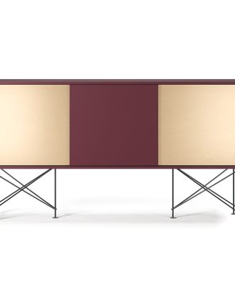 Decotique Vogue Sideboard 180h /1wr2b/svart - Skänkar & Sideboards Stål Vinröd