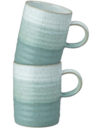 Denby Kiln Mugg 41 Cl 2-pack - Kaffekoppar Stengods Grön