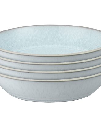 Denby Kiln Pastatallrik 22 Cm 4-pack - Serveringsskålar Stengods Grön