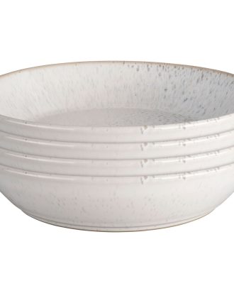 Denby Kiln Pastatallrik 22 Cm 4-pack - Serveringsskålar Stengods Beige