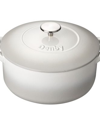 Denby Natural Canvas sgryta Ø24 Cm - Grytor Gjutjärn Vit