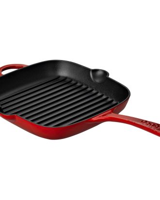 Denby Pomegranate Grillpanna 25 Cm - Grillpannor Gjutjärn Röd