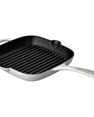 Denby Natural Canvas Grillpanna 25 Cm - Grillpannor Gjutjärn Vit