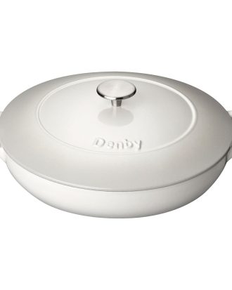Denby Natural Canvas sgryta Grund Ø30 Cm - Grytor Gjutjärn Vit