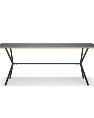 Department Loft Matbord Antracit 90x200 Cm - Matbord & Barbord Mdf Svart