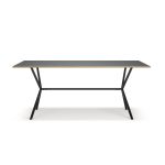 Department Loft Matbord Antracit 90x180 Cm - Matbord & Barbord Mdf Svart