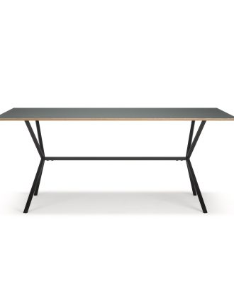 Department Loft Matbord Antracit 90x180 Cm - Matbord & Barbord Mdf Svart