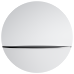 Department Pie A Väggspegel 80cm - Väggspeglar Spegelglas Svart